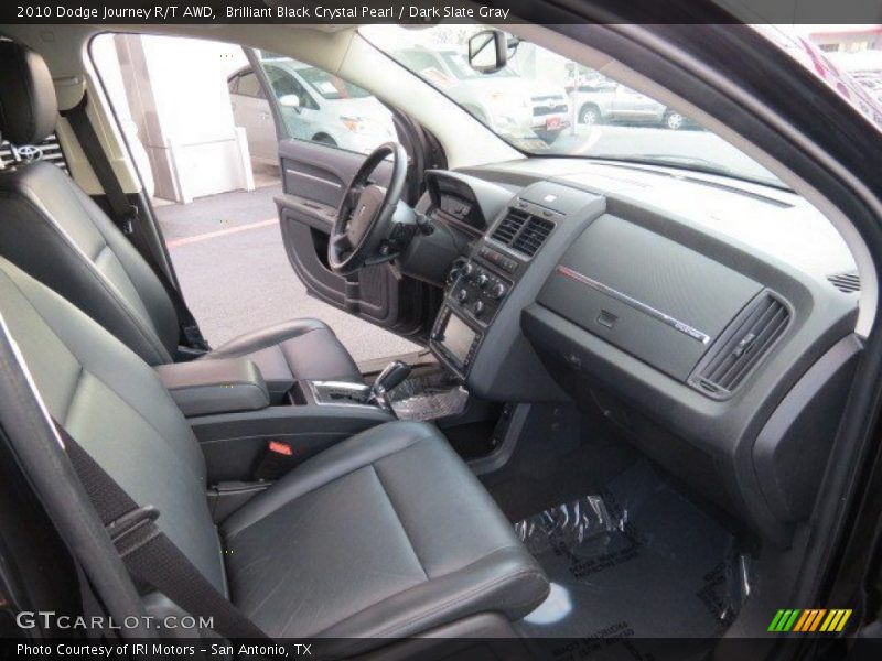 Brilliant Black Crystal Pearl / Dark Slate Gray 2010 Dodge Journey R/T AWD
