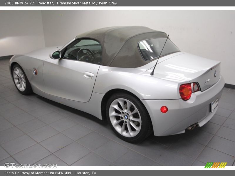 Titanium Silver Metallic / Pearl Grey 2003 BMW Z4 2.5i Roadster