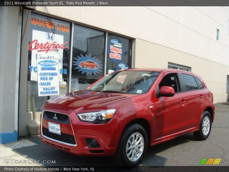 Rally Red Metallic / Black 2011 Mitsubishi Outlander Sport ES