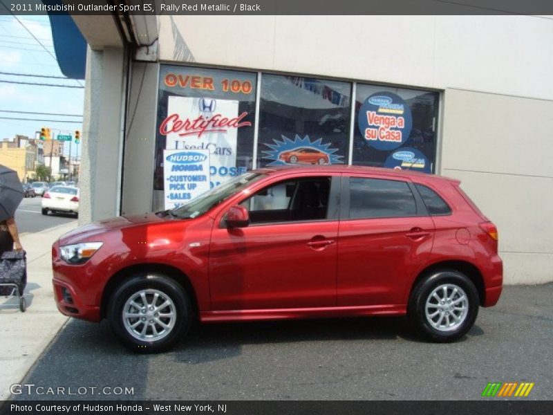 Rally Red Metallic / Black 2011 Mitsubishi Outlander Sport ES