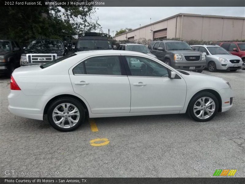 White Suede / Medium Light Stone 2012 Ford Fusion SE