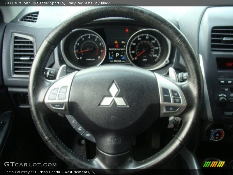 Rally Red Metallic / Black 2011 Mitsubishi Outlander Sport ES