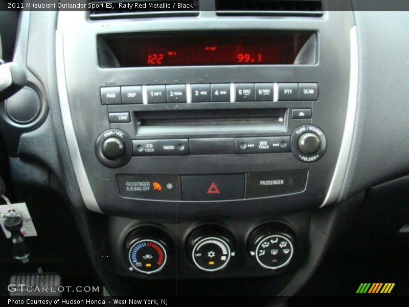 Rally Red Metallic / Black 2011 Mitsubishi Outlander Sport ES