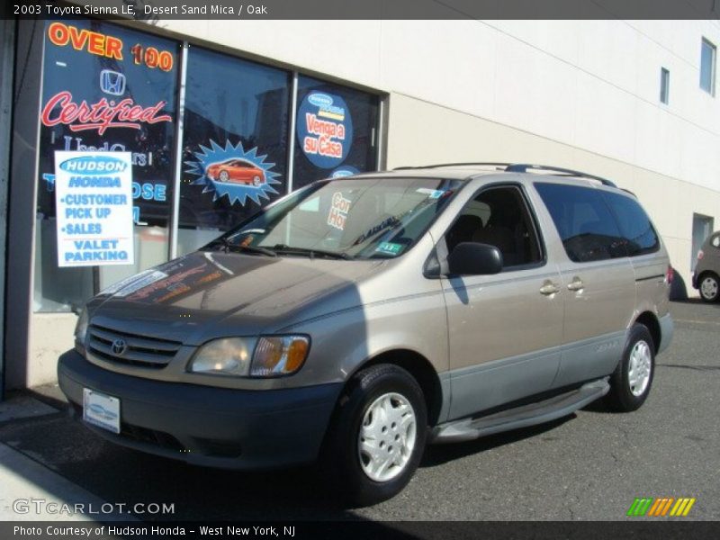 Desert Sand Mica / Oak 2003 Toyota Sienna LE