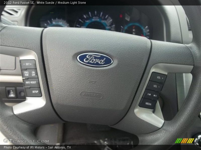 White Suede / Medium Light Stone 2012 Ford Fusion SE