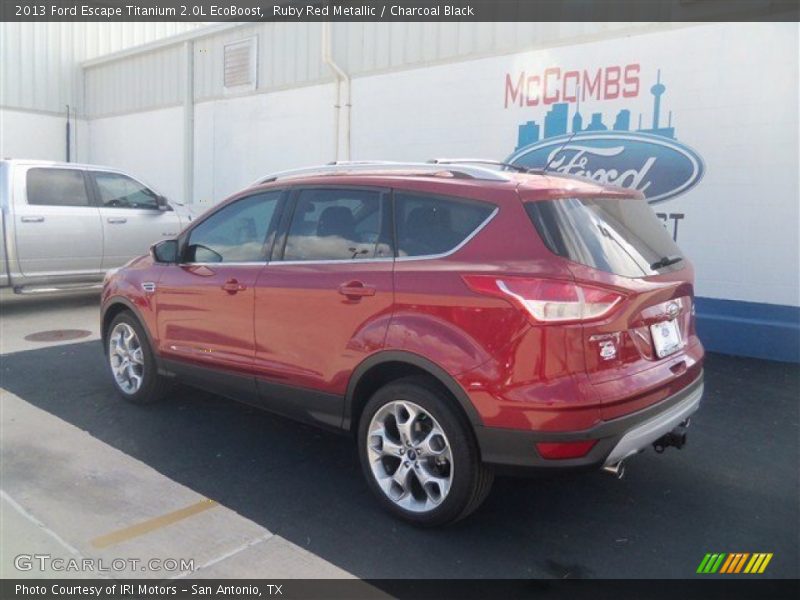 Ruby Red Metallic / Charcoal Black 2013 Ford Escape Titanium 2.0L EcoBoost