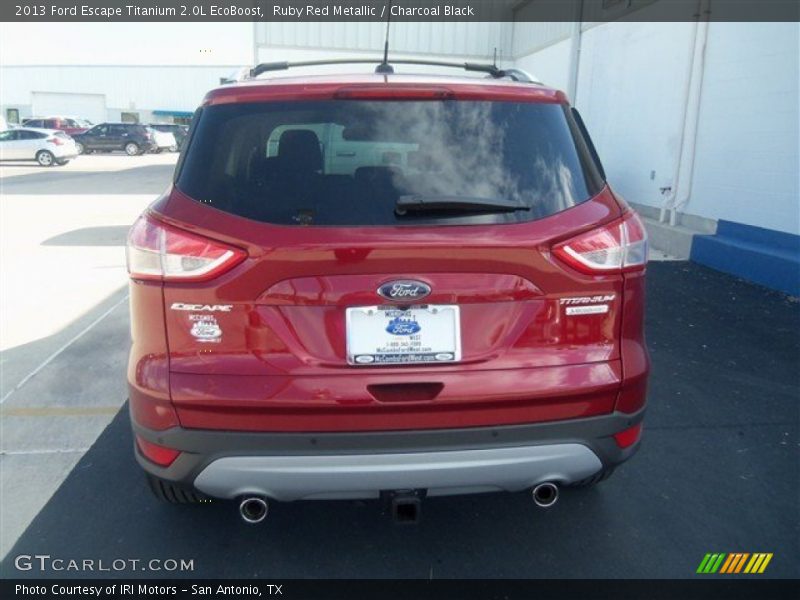 Ruby Red Metallic / Charcoal Black 2013 Ford Escape Titanium 2.0L EcoBoost