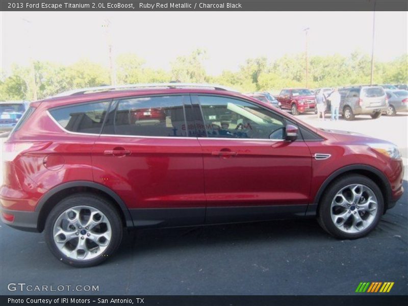 Ruby Red Metallic / Charcoal Black 2013 Ford Escape Titanium 2.0L EcoBoost