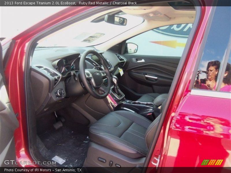 Ruby Red Metallic / Charcoal Black 2013 Ford Escape Titanium 2.0L EcoBoost
