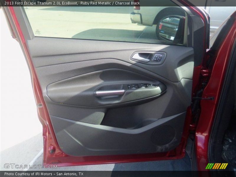 Ruby Red Metallic / Charcoal Black 2013 Ford Escape Titanium 2.0L EcoBoost