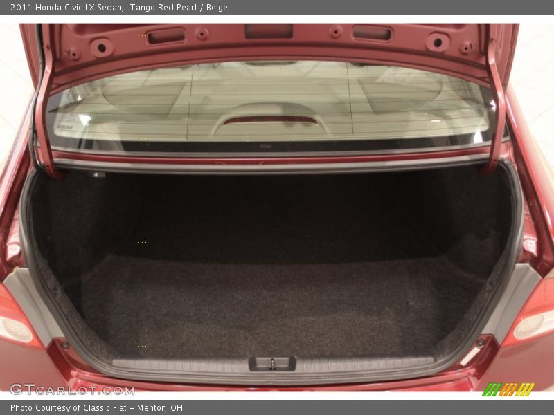 Tango Red Pearl / Beige 2011 Honda Civic LX Sedan
