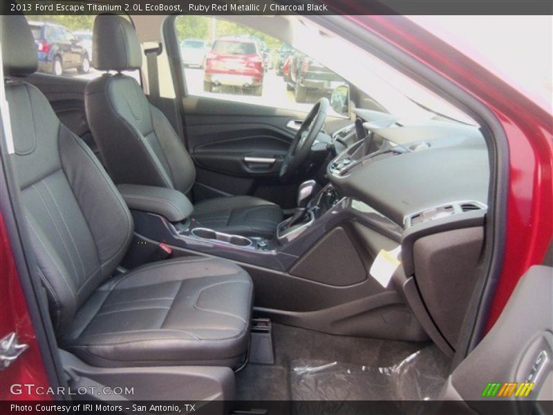 Ruby Red Metallic / Charcoal Black 2013 Ford Escape Titanium 2.0L EcoBoost