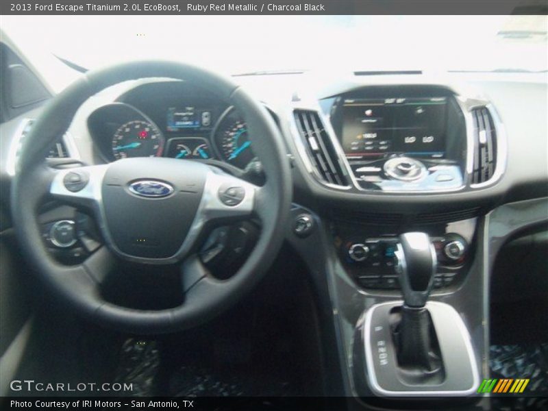 Ruby Red Metallic / Charcoal Black 2013 Ford Escape Titanium 2.0L EcoBoost
