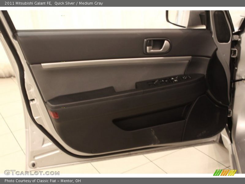 Quick Silver / Medium Gray 2011 Mitsubishi Galant FE