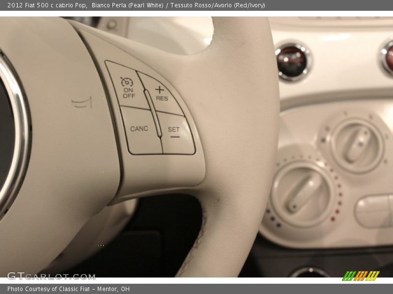 Controls of 2012 500 c cabrio Pop