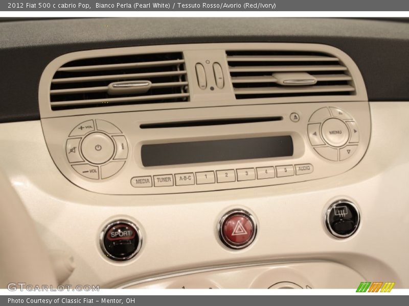 Audio System of 2012 500 c cabrio Pop