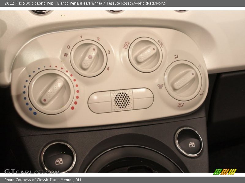 Controls of 2012 500 c cabrio Pop