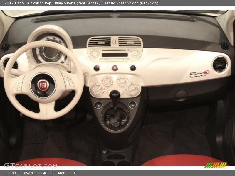 Dashboard of 2012 500 c cabrio Pop