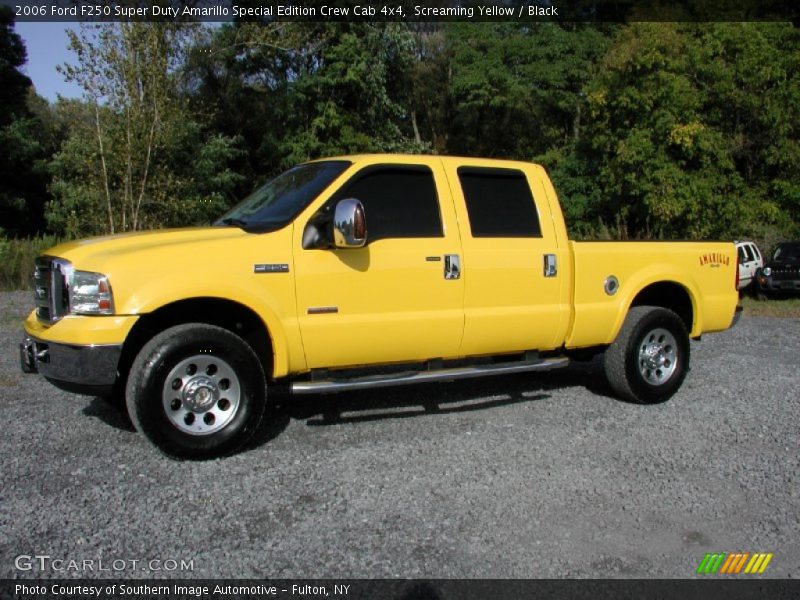 Screaming Yellow / Black 2006 Ford F250 Super Duty Amarillo Special Edition Crew Cab 4x4