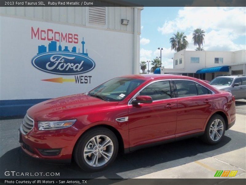 Ruby Red Metallic / Dune 2013 Ford Taurus SEL