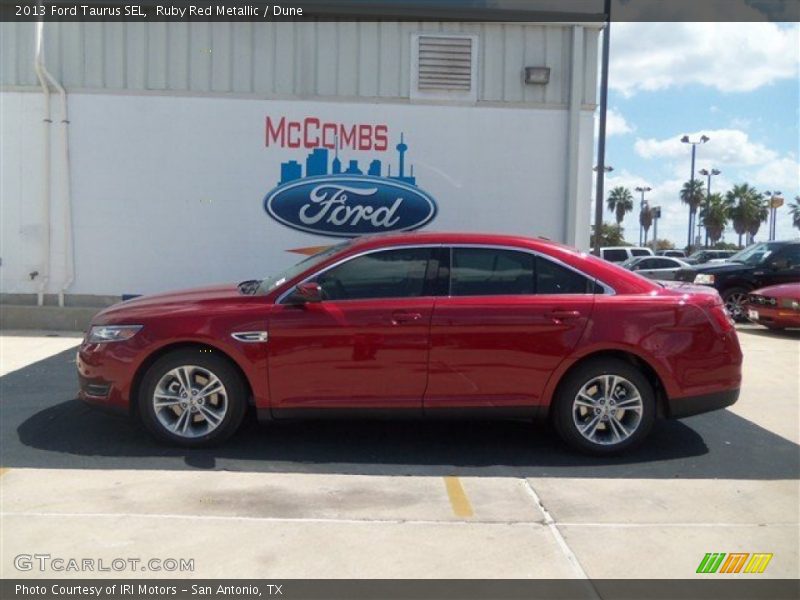 Ruby Red Metallic / Dune 2013 Ford Taurus SEL