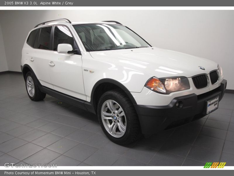 Alpine White / Grey 2005 BMW X3 3.0i