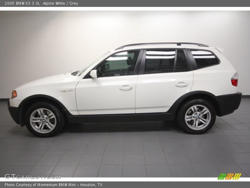 Alpine White / Grey 2005 BMW X3 3.0i