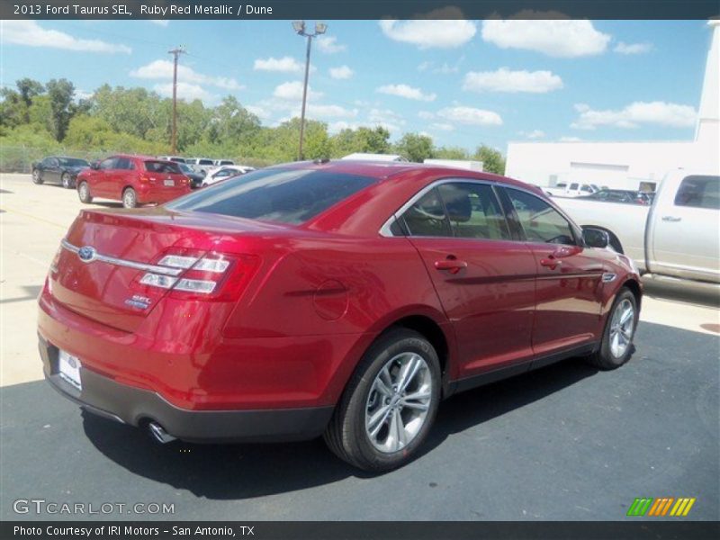 Ruby Red Metallic / Dune 2013 Ford Taurus SEL
