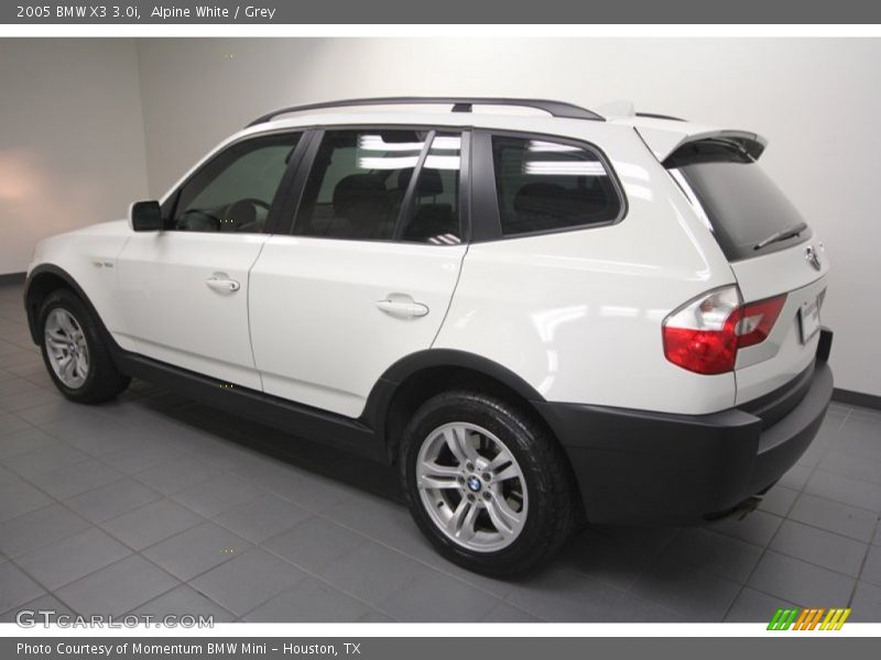 Alpine White / Grey 2005 BMW X3 3.0i