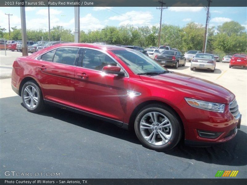 Ruby Red Metallic / Dune 2013 Ford Taurus SEL