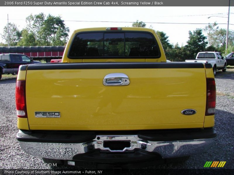 Screaming Yellow / Black 2006 Ford F250 Super Duty Amarillo Special Edition Crew Cab 4x4