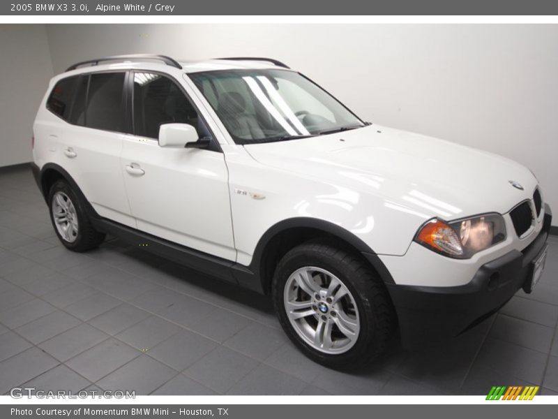 Alpine White / Grey 2005 BMW X3 3.0i
