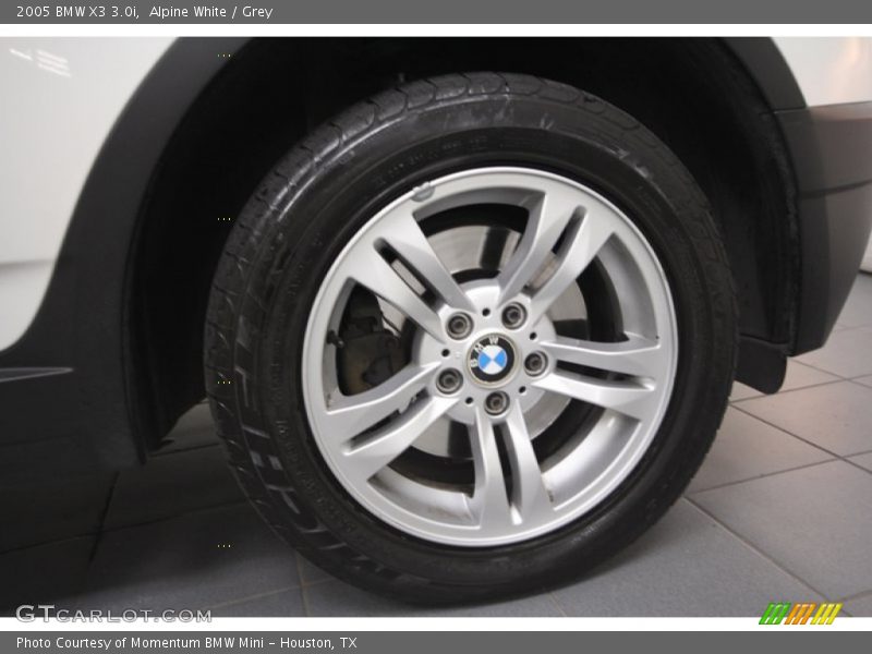 Alpine White / Grey 2005 BMW X3 3.0i