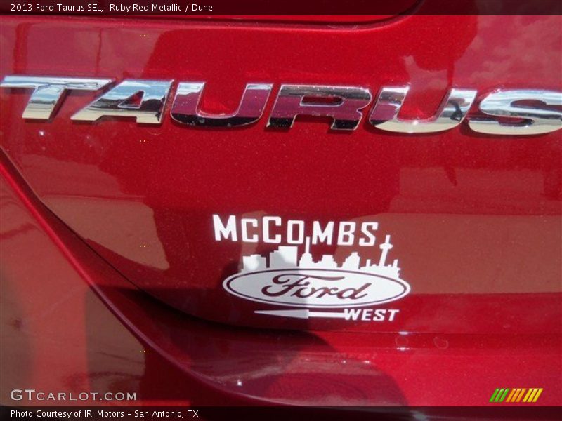 Ruby Red Metallic / Dune 2013 Ford Taurus SEL