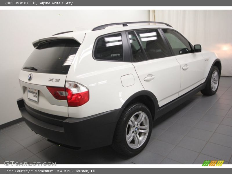 Alpine White / Grey 2005 BMW X3 3.0i