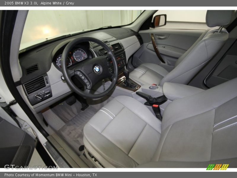 Alpine White / Grey 2005 BMW X3 3.0i