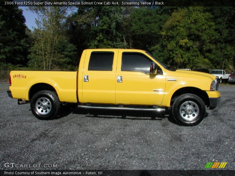 Screaming Yellow / Black 2006 Ford F250 Super Duty Amarillo Special Edition Crew Cab 4x4