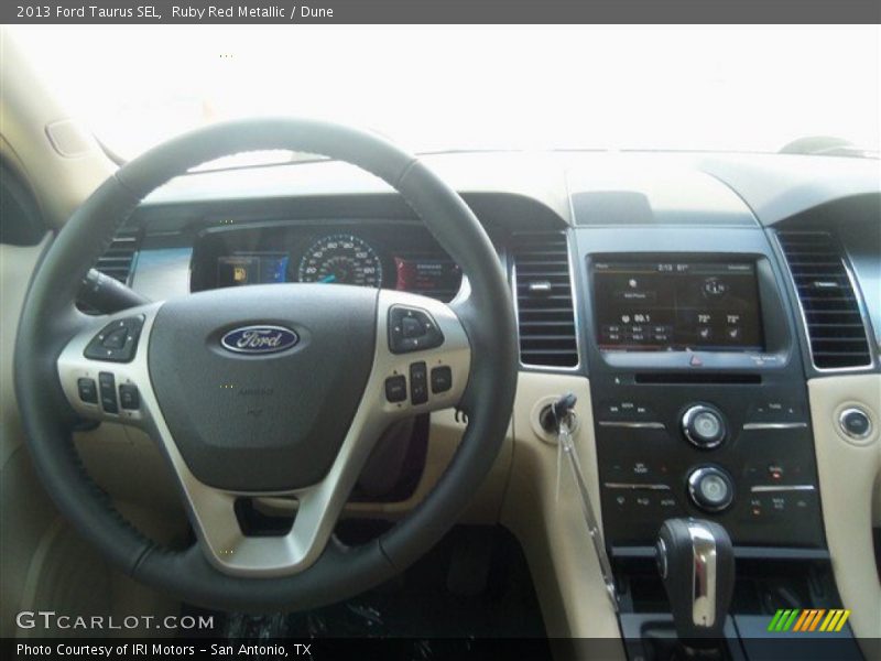 Ruby Red Metallic / Dune 2013 Ford Taurus SEL