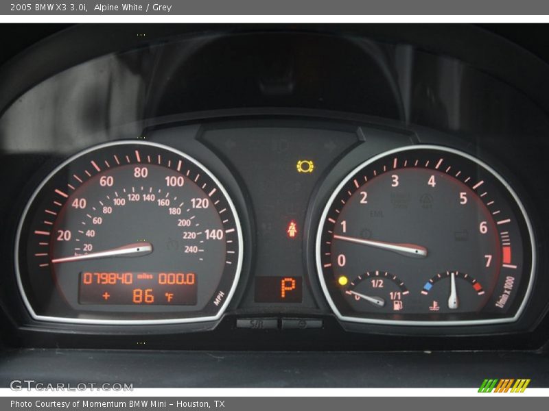 Alpine White / Grey 2005 BMW X3 3.0i