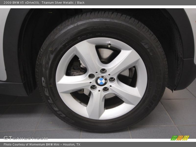 Titanium Silver Metallic / Black 2009 BMW X5 xDrive30i