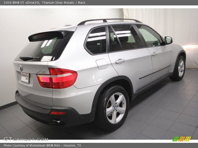 Titanium Silver Metallic / Black 2009 BMW X5 xDrive30i