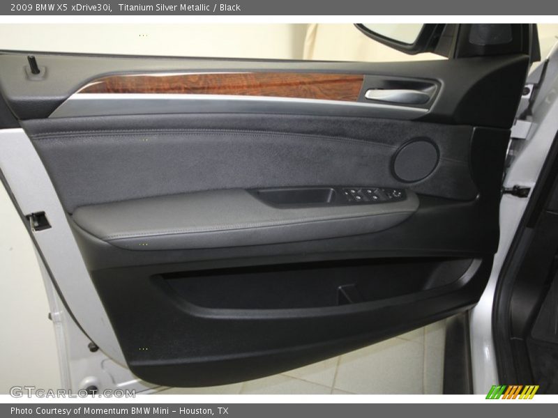 Titanium Silver Metallic / Black 2009 BMW X5 xDrive30i