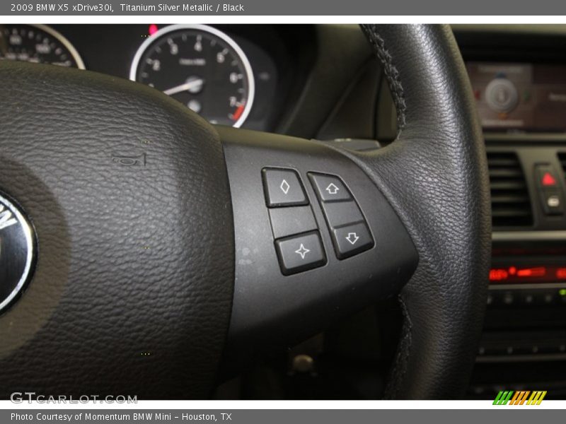 Titanium Silver Metallic / Black 2009 BMW X5 xDrive30i