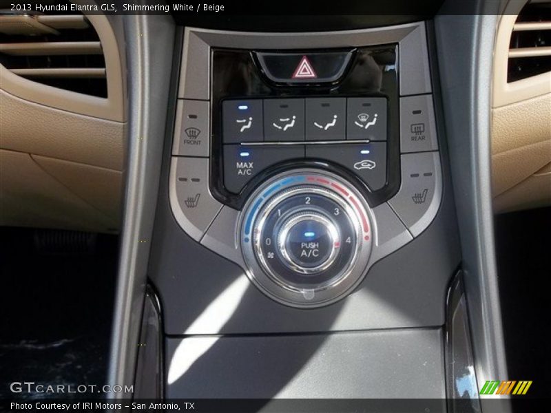 Shimmering White / Beige 2013 Hyundai Elantra GLS