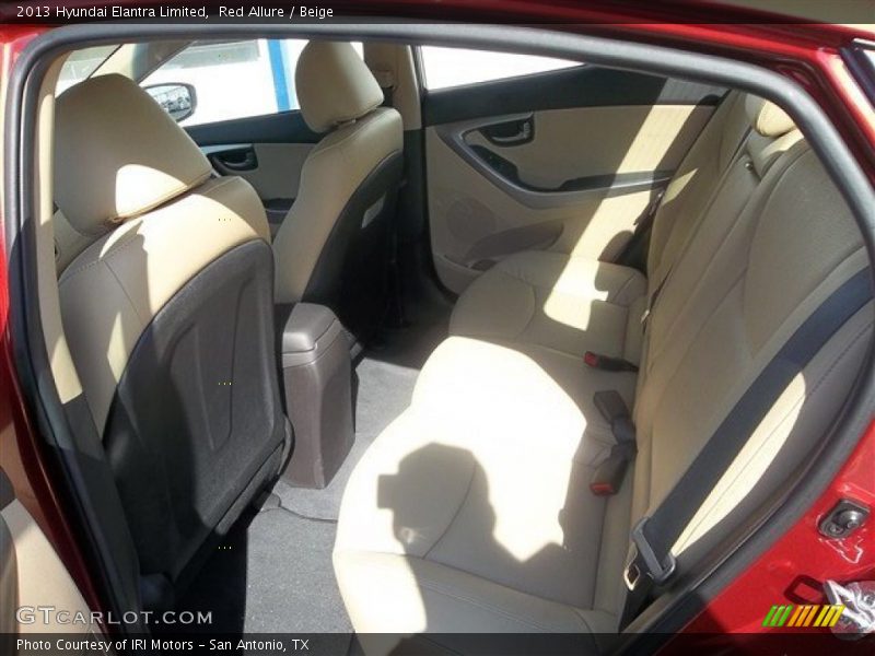Red Allure / Beige 2013 Hyundai Elantra Limited