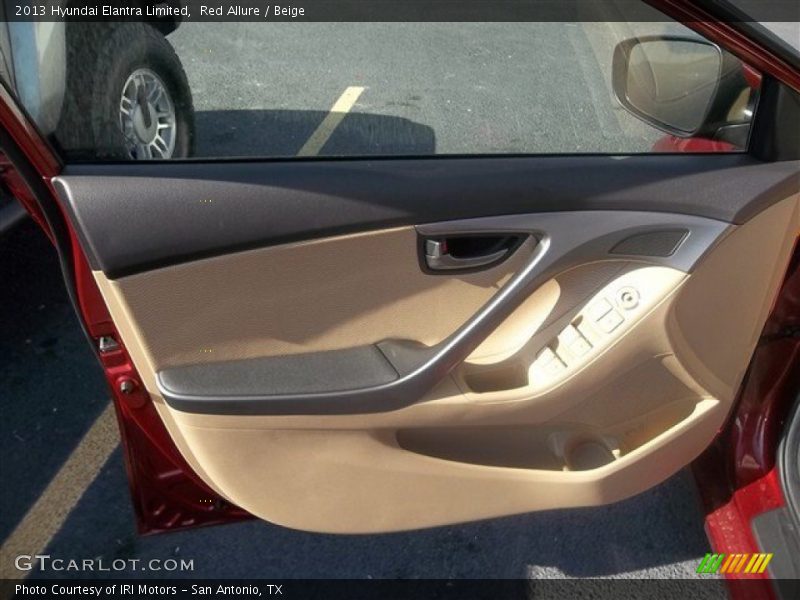 Red Allure / Beige 2013 Hyundai Elantra Limited