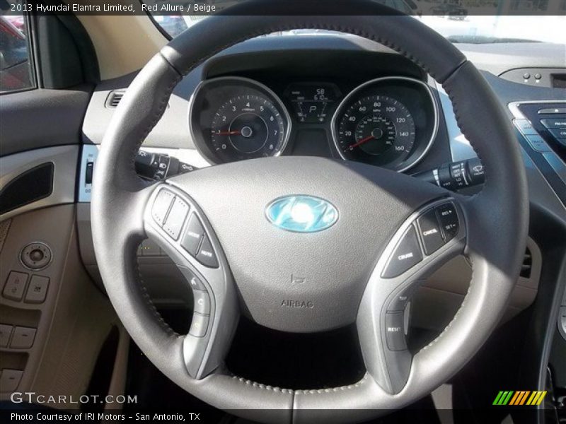 Red Allure / Beige 2013 Hyundai Elantra Limited