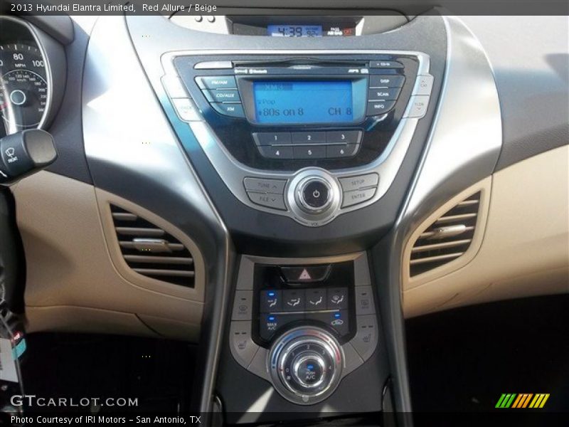 Red Allure / Beige 2013 Hyundai Elantra Limited