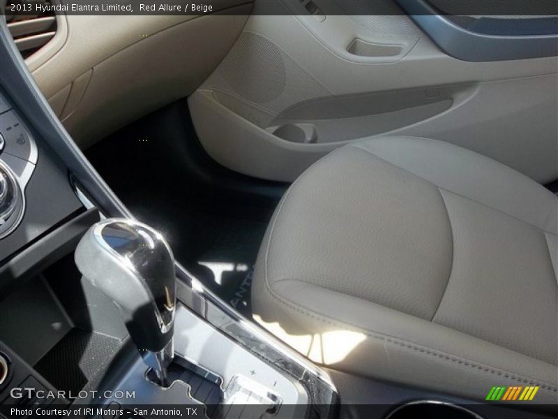 Red Allure / Beige 2013 Hyundai Elantra Limited