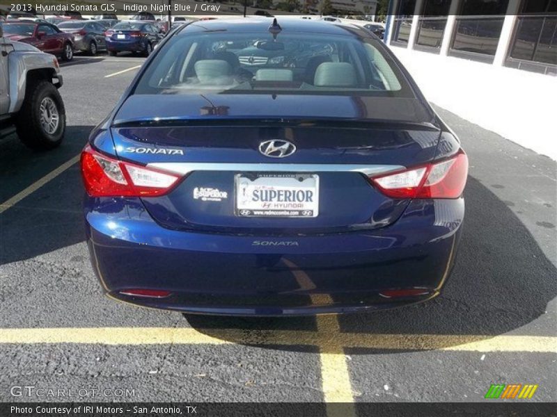 Indigo Night Blue / Gray 2013 Hyundai Sonata GLS